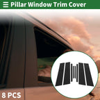 8 x Door Pillar Window Trim Black BMW X2 (2018-2024)