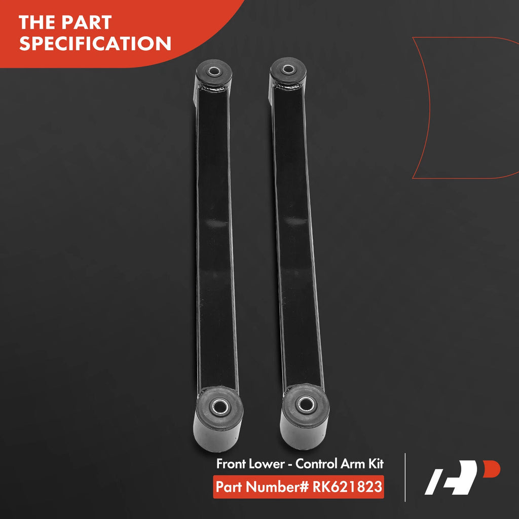 2X Front Lower Control Arm Kit for Jeep Wrangler (2007-2017)