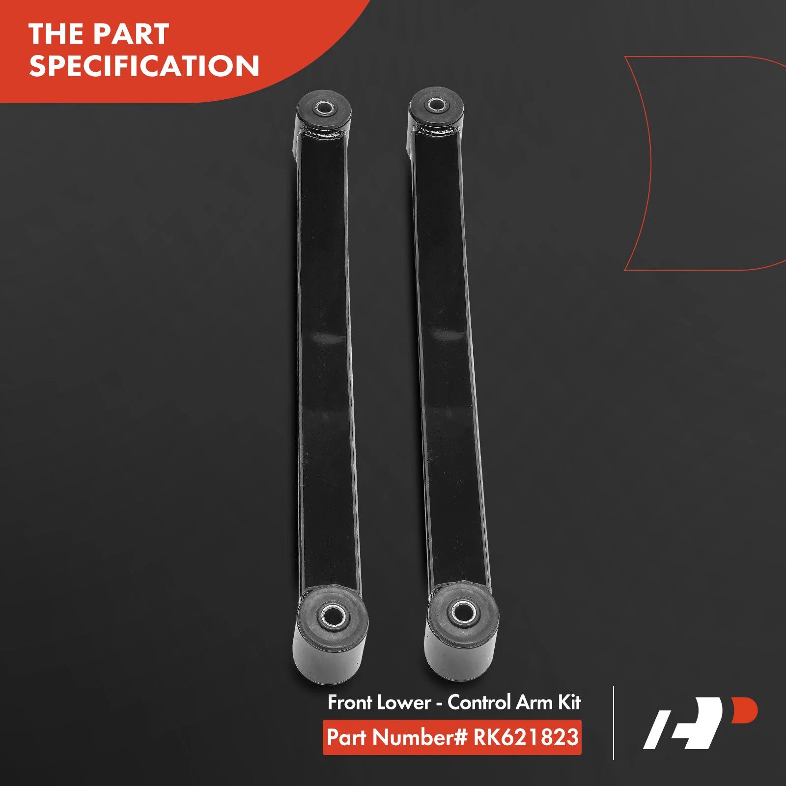 2X Front Lower Control Arm Kit for Jeep Wrangler (2007-2017)