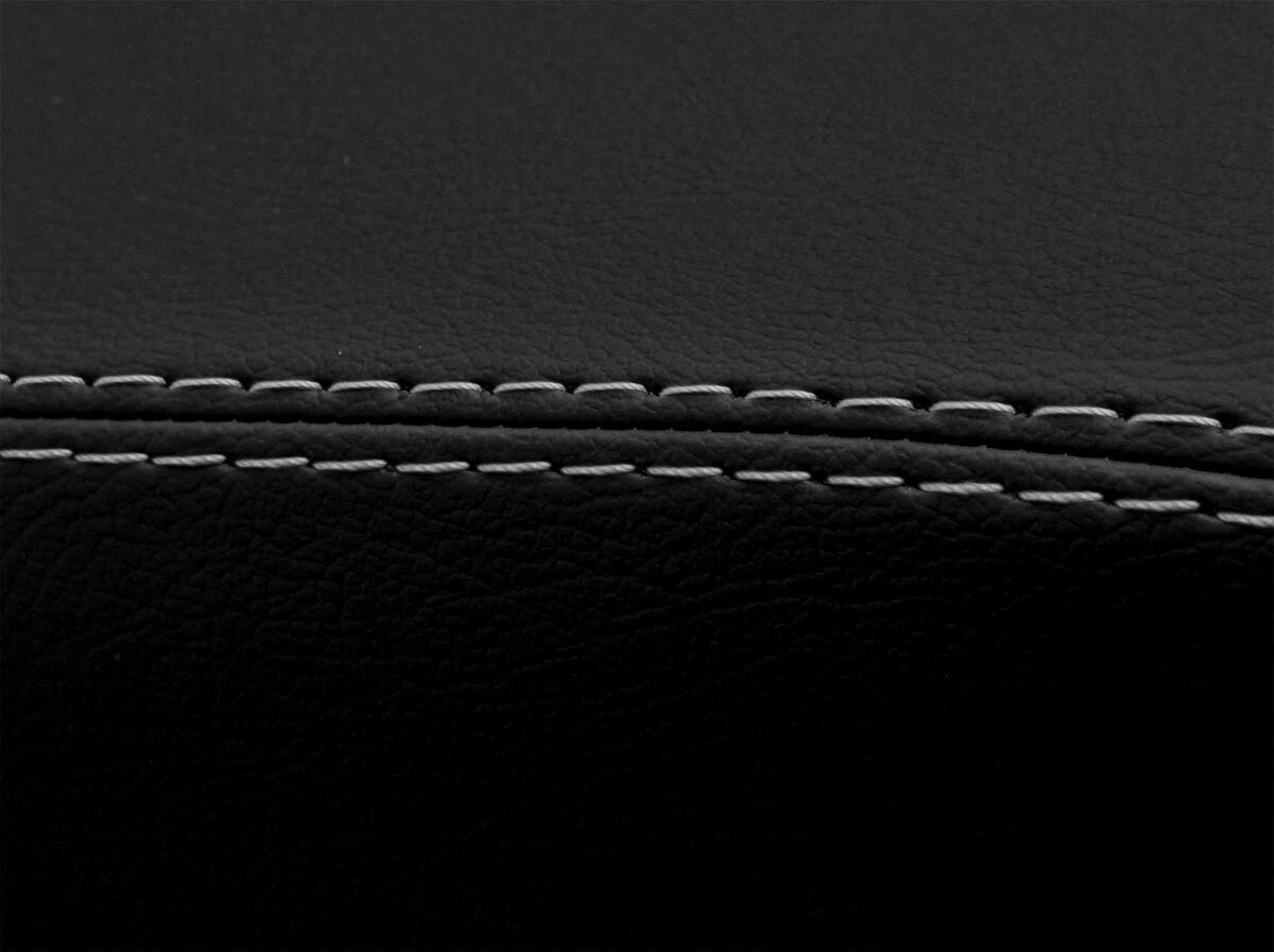 Leather Console Lid Armrest Cover for Toyota 4Runner (2010–2019) Gray Stitch