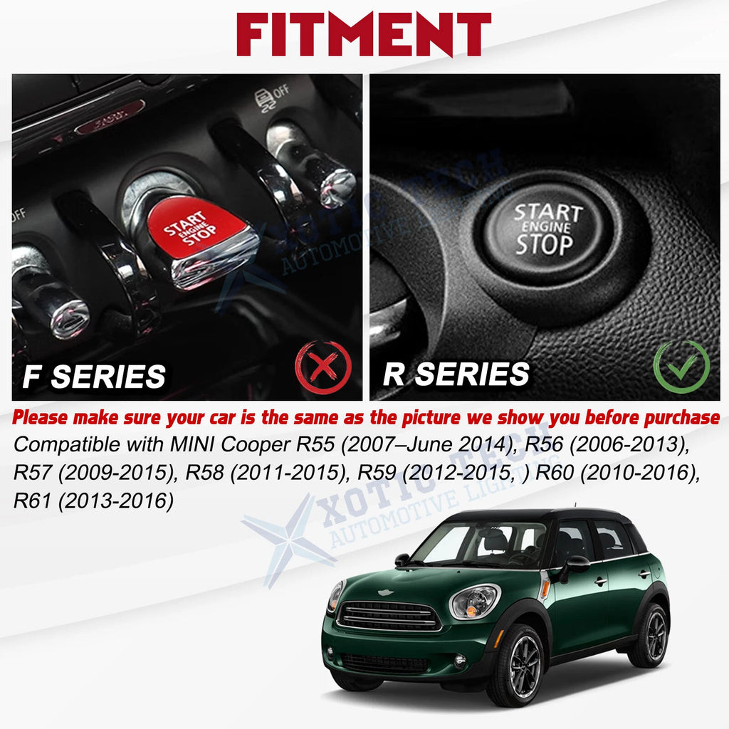 Engine Start Button Cover & Dashboard Hook for Mini Cooper (R55-R61)