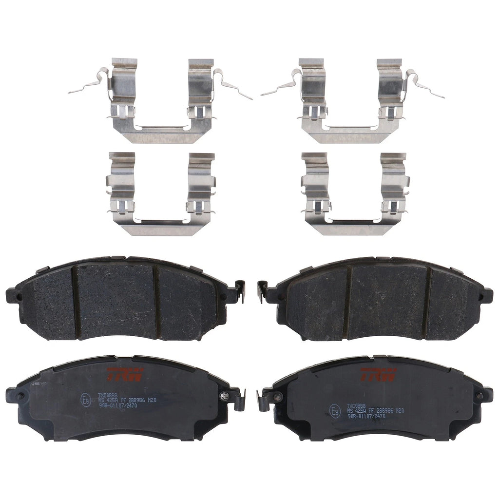 Set of 4 Disc Brake Pads for Nissan Murano (2011–2014)