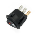 Fog Light Switch for Car Van Truck (Round, Black Red)