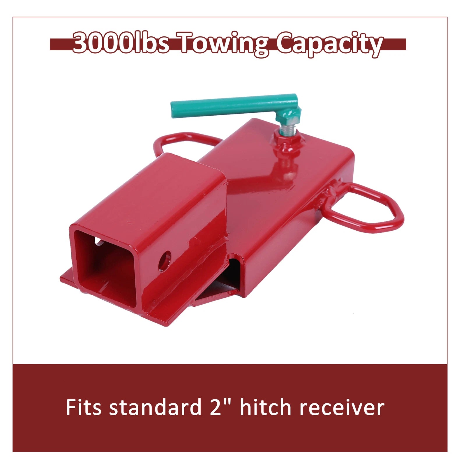 Clamp On Forklift Trailer Hitch 2" Receiver Towing Adapter