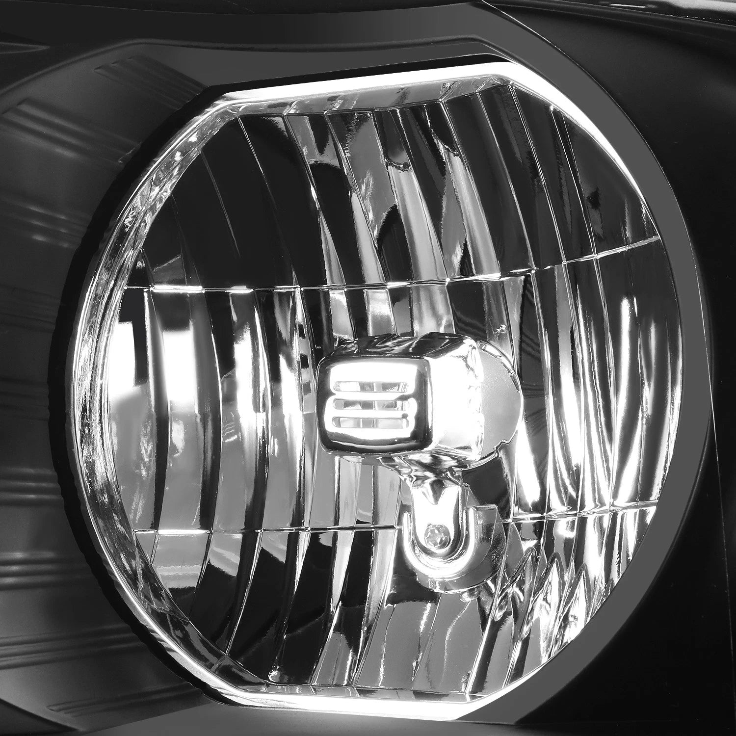Headlights for Ford F-150 Lincoln Mark LT (2004–2008) Black/Clear