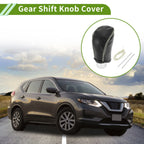 Gear Shift Knob Cover for Nissan Rogue (2017–2020) Pebbled Black Beige