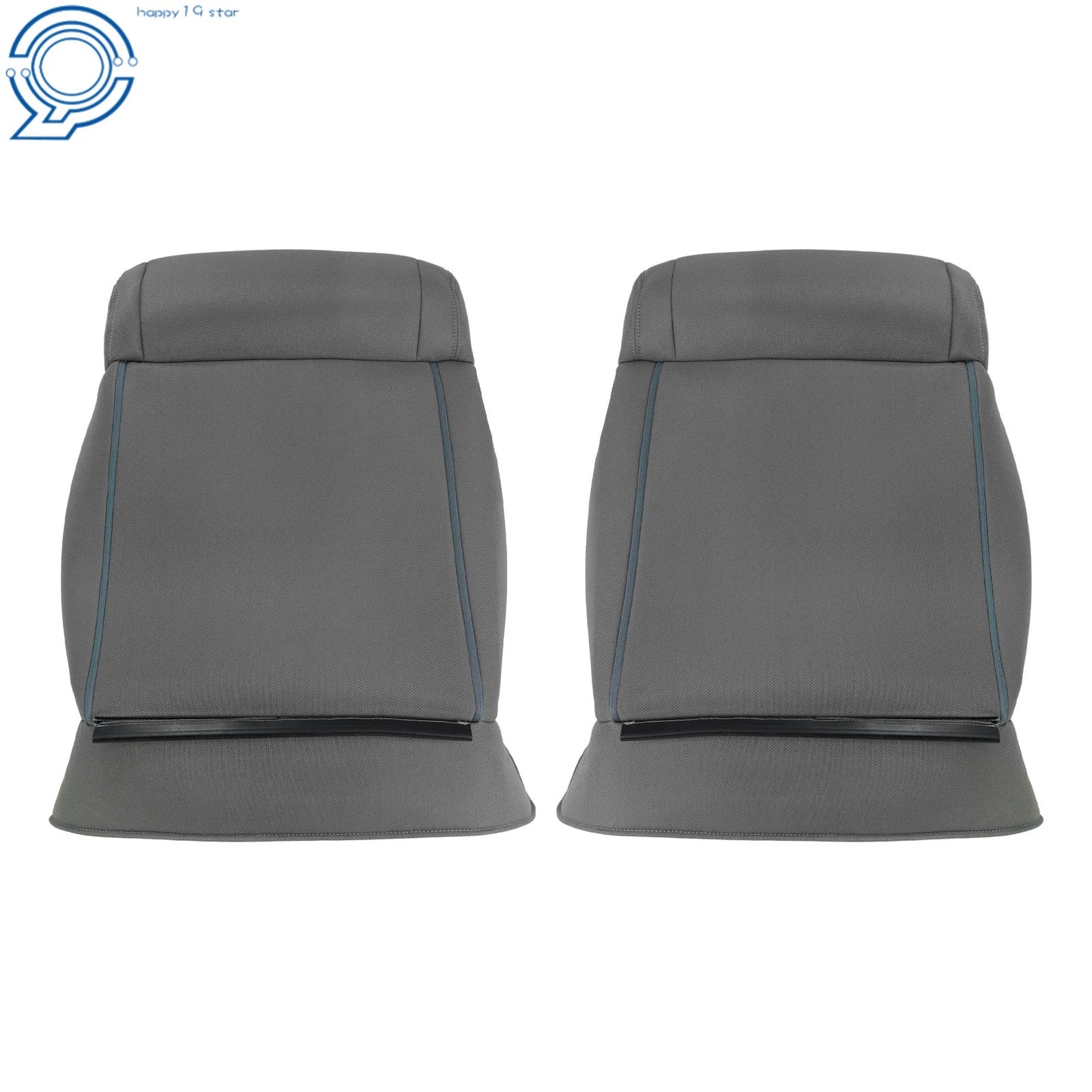 Upper Seat Back Covers for Jeep Wrangler (2007-2012) - Gray Knit Fabric