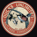 12" Round Metal Sign for Ducks Unlimited Wetlands Conservation (1937) #1900