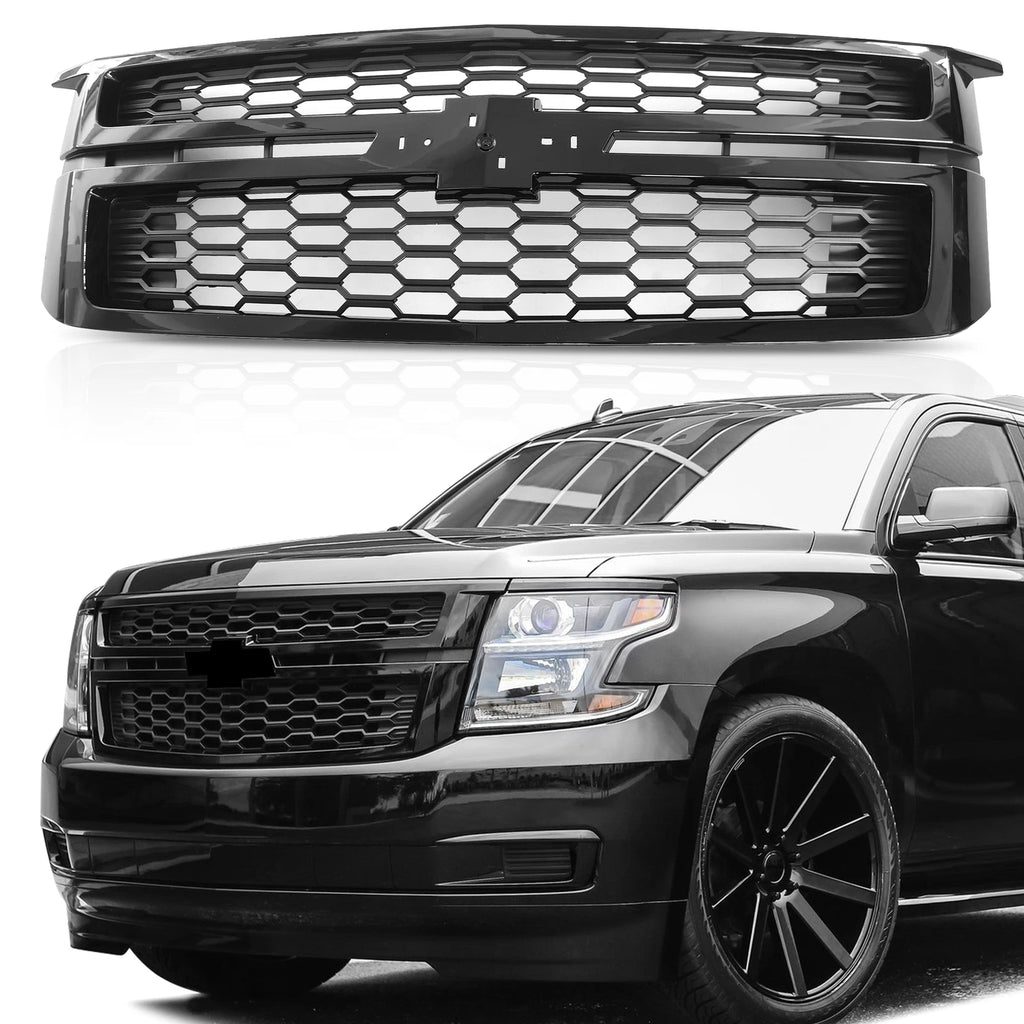Glossy Black Bumper Grille for Chevrolet Tahoe Suburban (2015–2020)
