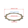 Clutch Friction Plates Kit for Kawasaki VN1700 Vulcan 1700 Classic LT (2009–2010)