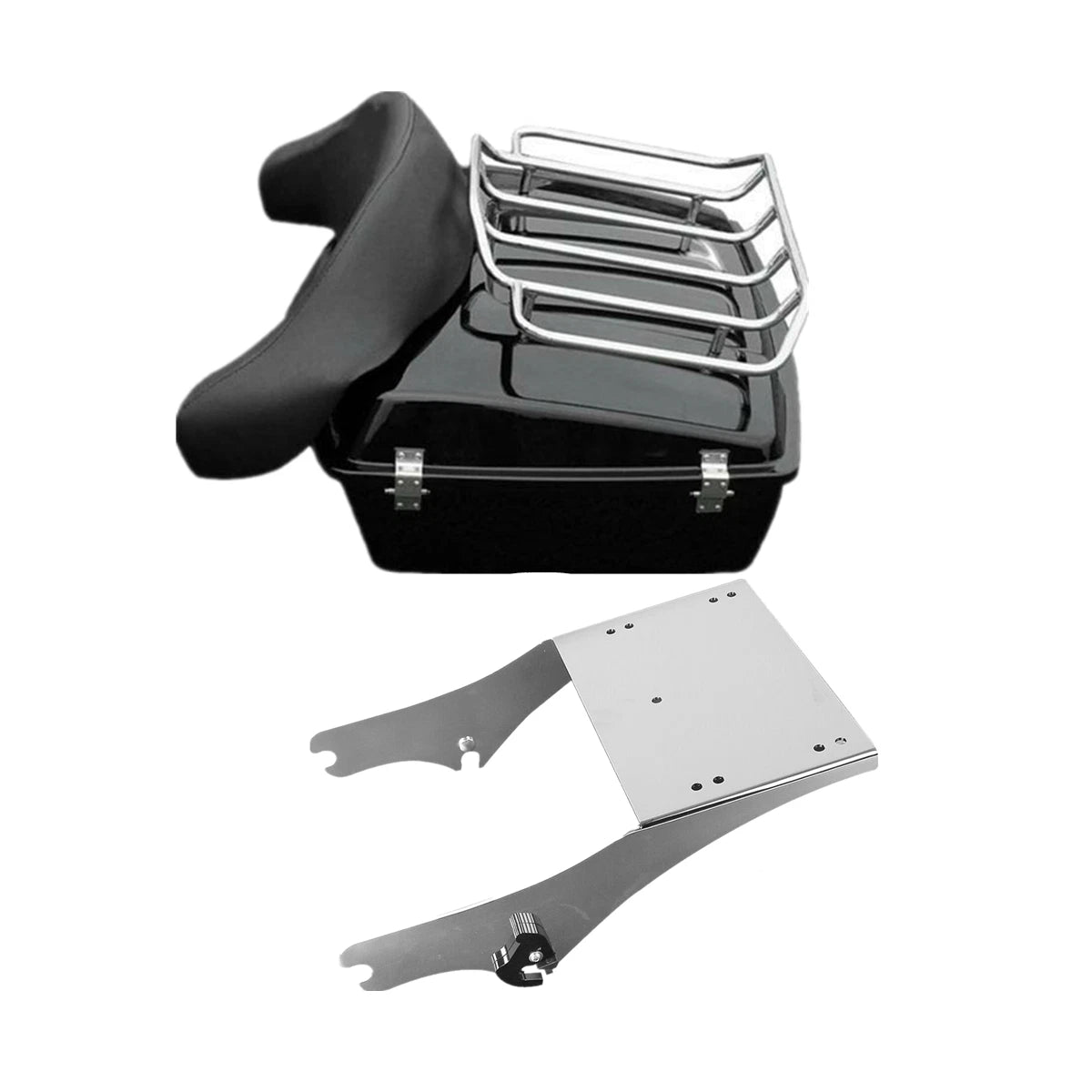 Chopped Trunk 2 Up Rack for Harley Touring Electra Glide (1997–2008)
