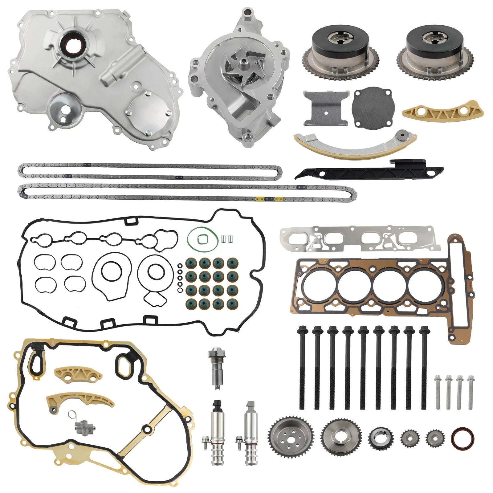 Timing Chain Kit with Oil Pump & Actuator for GM Ecotec 2.0L 2.4L (2006–2013)
