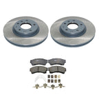 DuraGo Front Rotors & TRW Pro Ceramic Disc Brake Pads Kit for Mazda 6 (2006–2007)