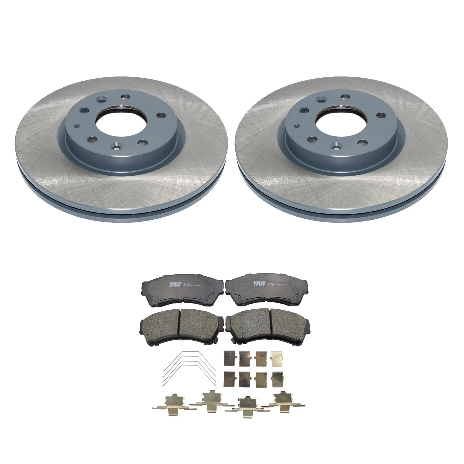DuraGo Front Rotors & TRW Pro Ceramic Disc Brake Pads Kit for Mazda 6 (2006–2007)
