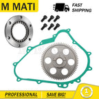 Starter Clutch One Way Gear Bearing Gasket Kit for Yamaha Rhino/Wolverine (2004–2018)