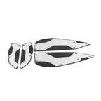 Silver Aluminum Floorboard Kit for Yamaha XMAX 250 300 400 (2017–2023)