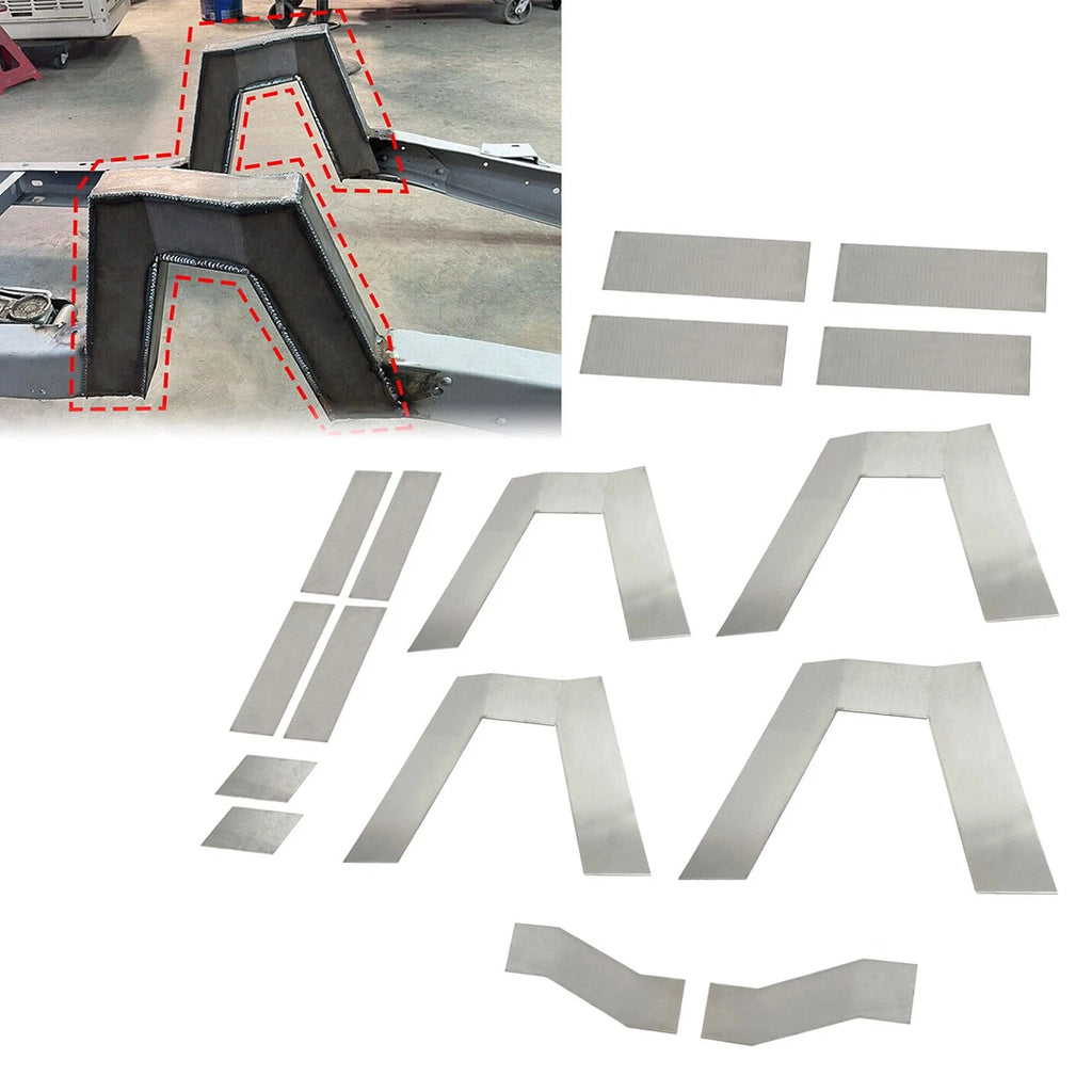 Set of 2 C Notch Frame Step Notch for Chevrolet C10 Pickup (1963–1972)