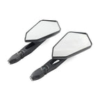 10mm Rear View Side Mirrors for Motorcycle Cruiser Chopper Scooter ATV