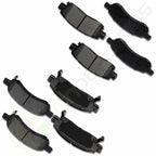 Set of 4 Front and Rear Brake Pads for Honda Accord Crosstour (2010–2011) 8X