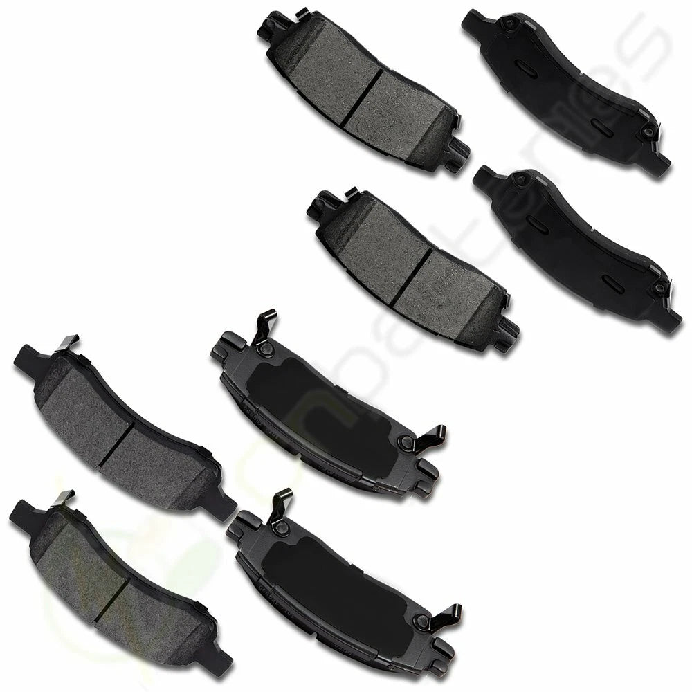 Set of 4 Front and Rear Brake Pads for Honda Accord Crosstour (2010–2011) 8X
