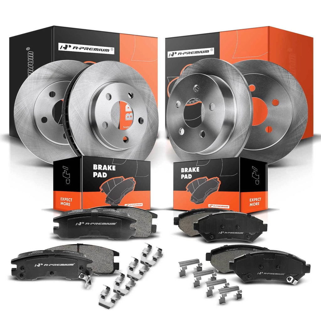 Set of 4 Disc Brake Rotors & Ceramic Pads for Chevy Impala (2006–2010)