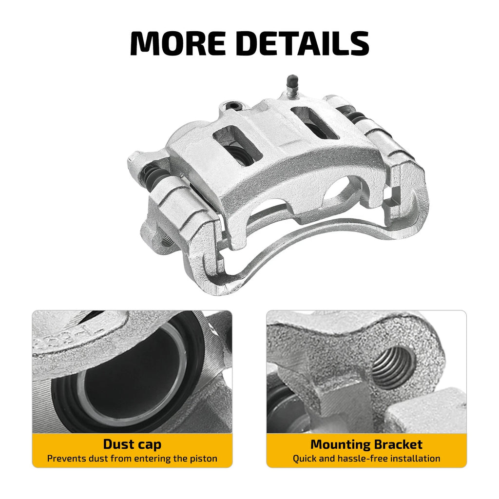 Front Brake Caliper with Bracket for Oldsmobile Bravada 4.3L (1998-2001)