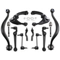 12x Front Lower Control Arms Ball Joints Tie Rods for Ford Fusion Mercury Milan (2006–2012)
