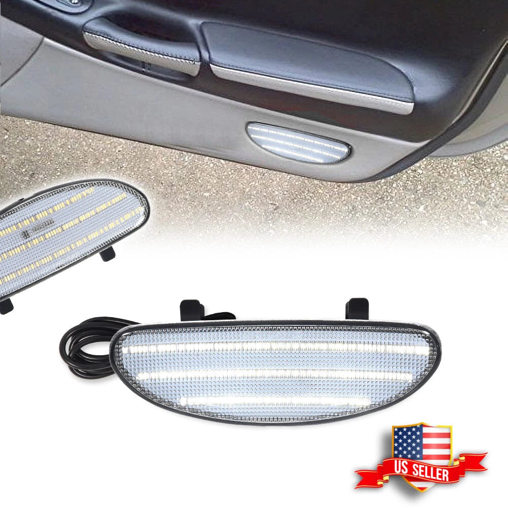 Clear White LED Inner Door Panel Reflector Light for Corvette (1997–2004)