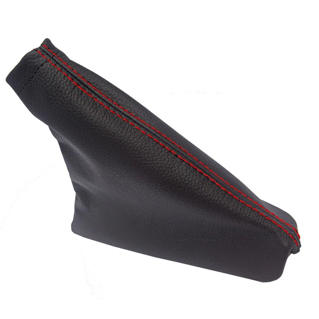 E Brake Boot for Land Rover LR2 (2008–2012) - Leather Synthetic, Red Stitch