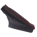 E Brake Boot for Land Rover LR2 (2008–2012) - Leather Synthetic, Red Stitch