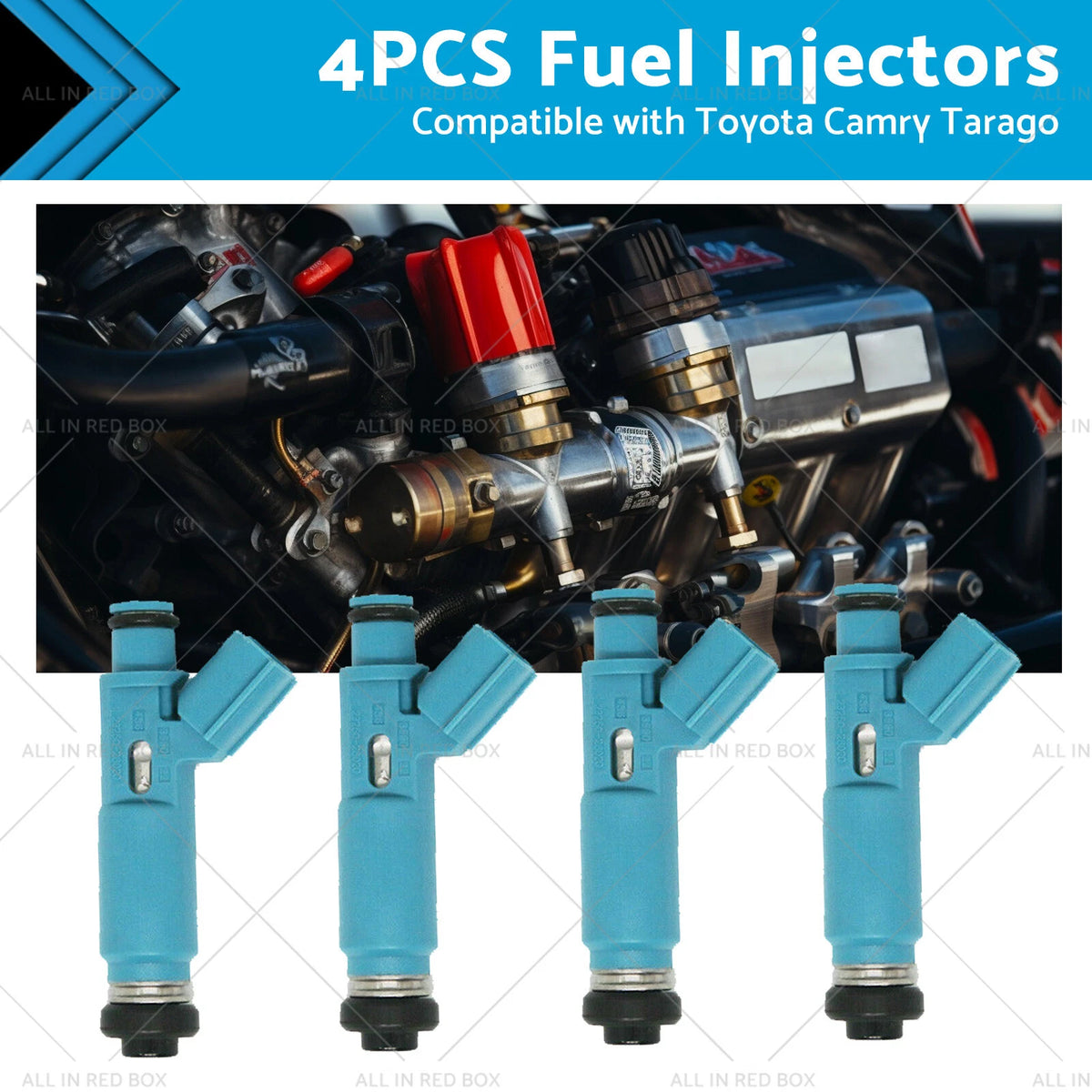Set of 4 Fuel Injectors for Toyota Camry Tarago Avensis Verso 2AZ-FE (2000–2011)