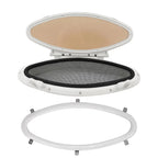 Oval Porthole Window 470x210mm Inward Opening Waterproof for Boat RV