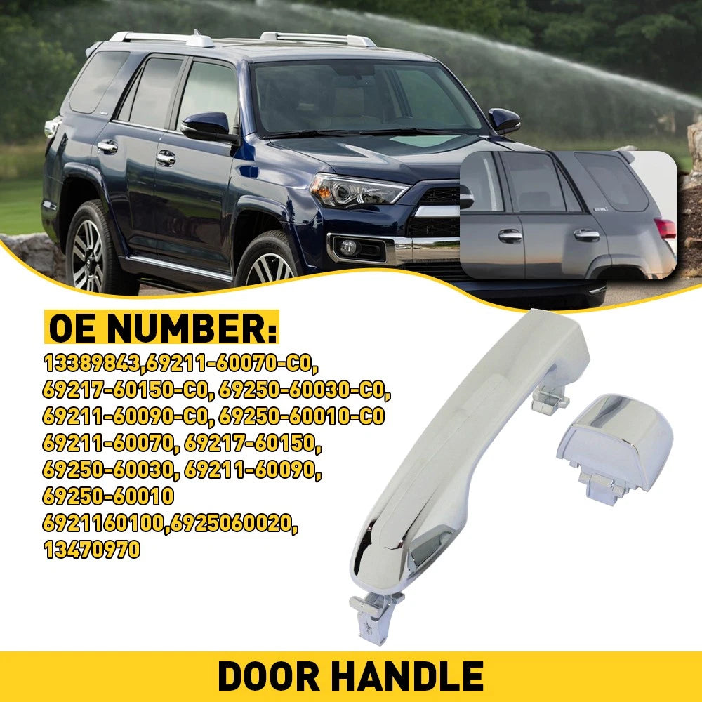 Set of 2 Chrome Door Panel Handles for Lexus GX460 (2013–2014)