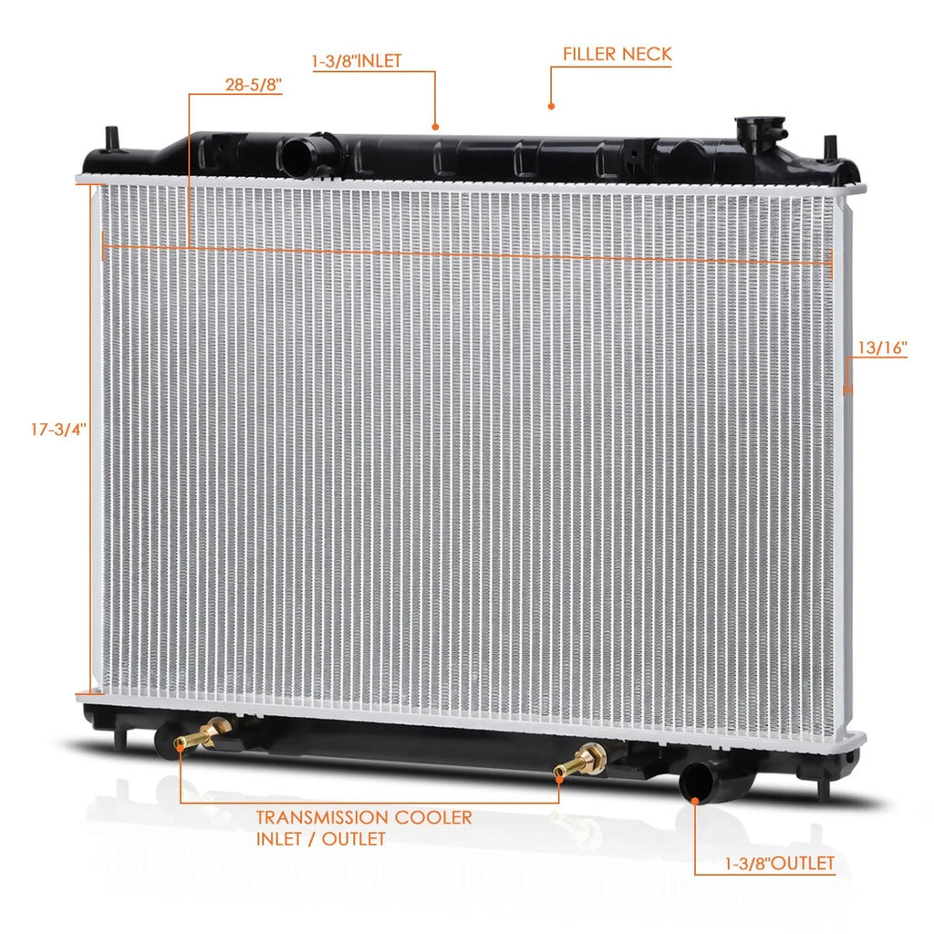 OE Style Aluminum Core Radiator for Nissan Quest 3.5L (2004–2009) DPI-2692