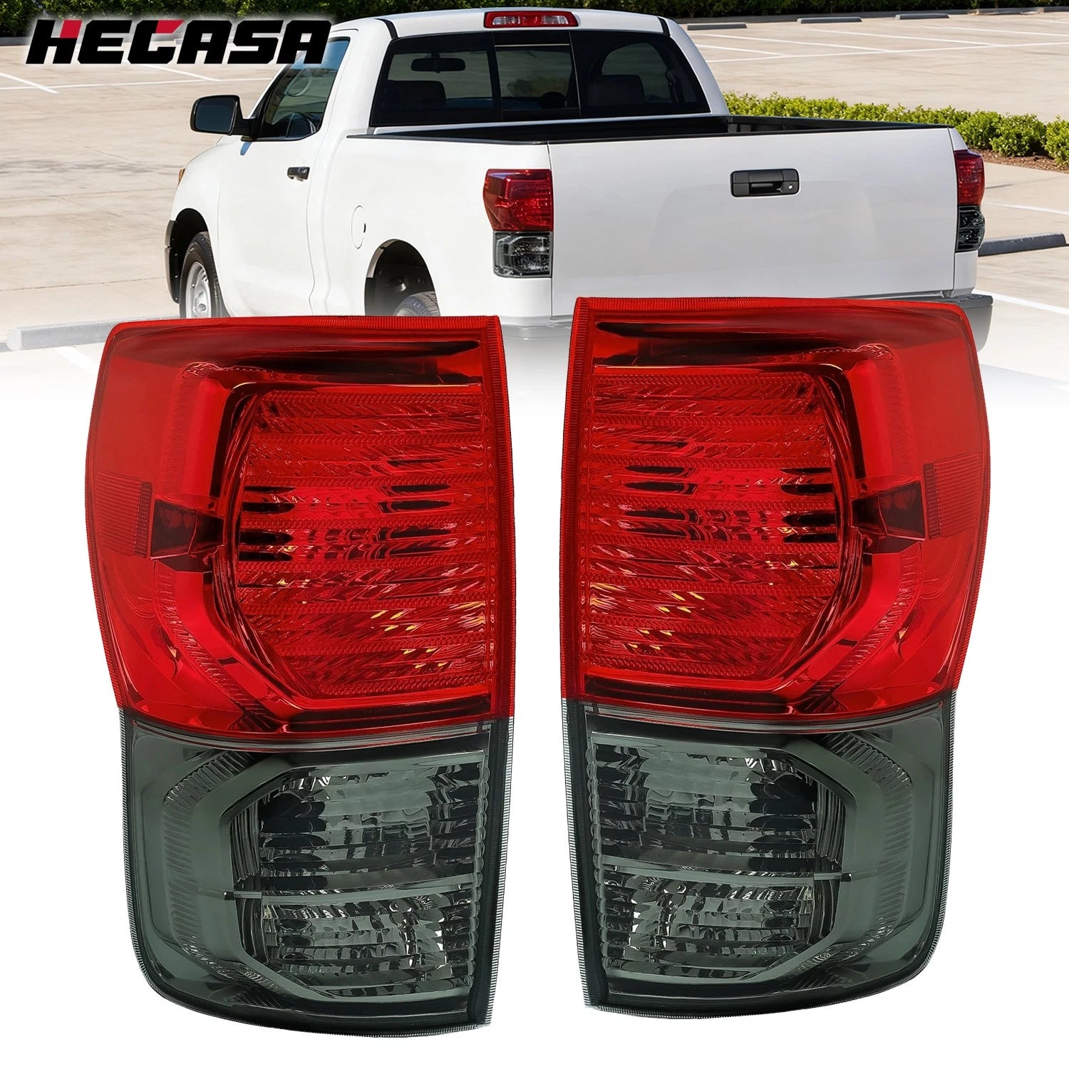 Red Smoke Tail Light Assembly for Toyota Tundra (2007–2013) Pair