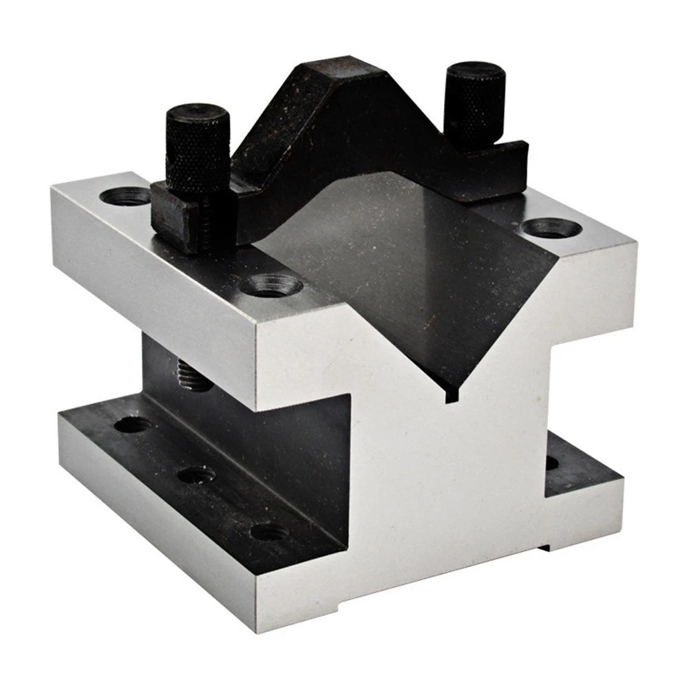 Set of 2 V-shaped Clamp Blocks 35x35x30mm for Grounding