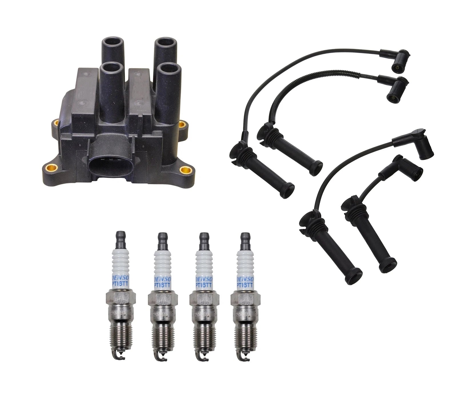 Denso Ignition Coil & Wire Set for Mazda 6 2.3L L4 (2003–2008)
