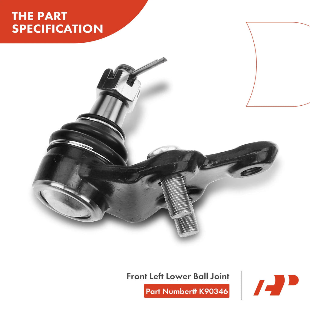4xFront Lower Ball Joint Tie Rod for Toyota Sienna (2004–2010)