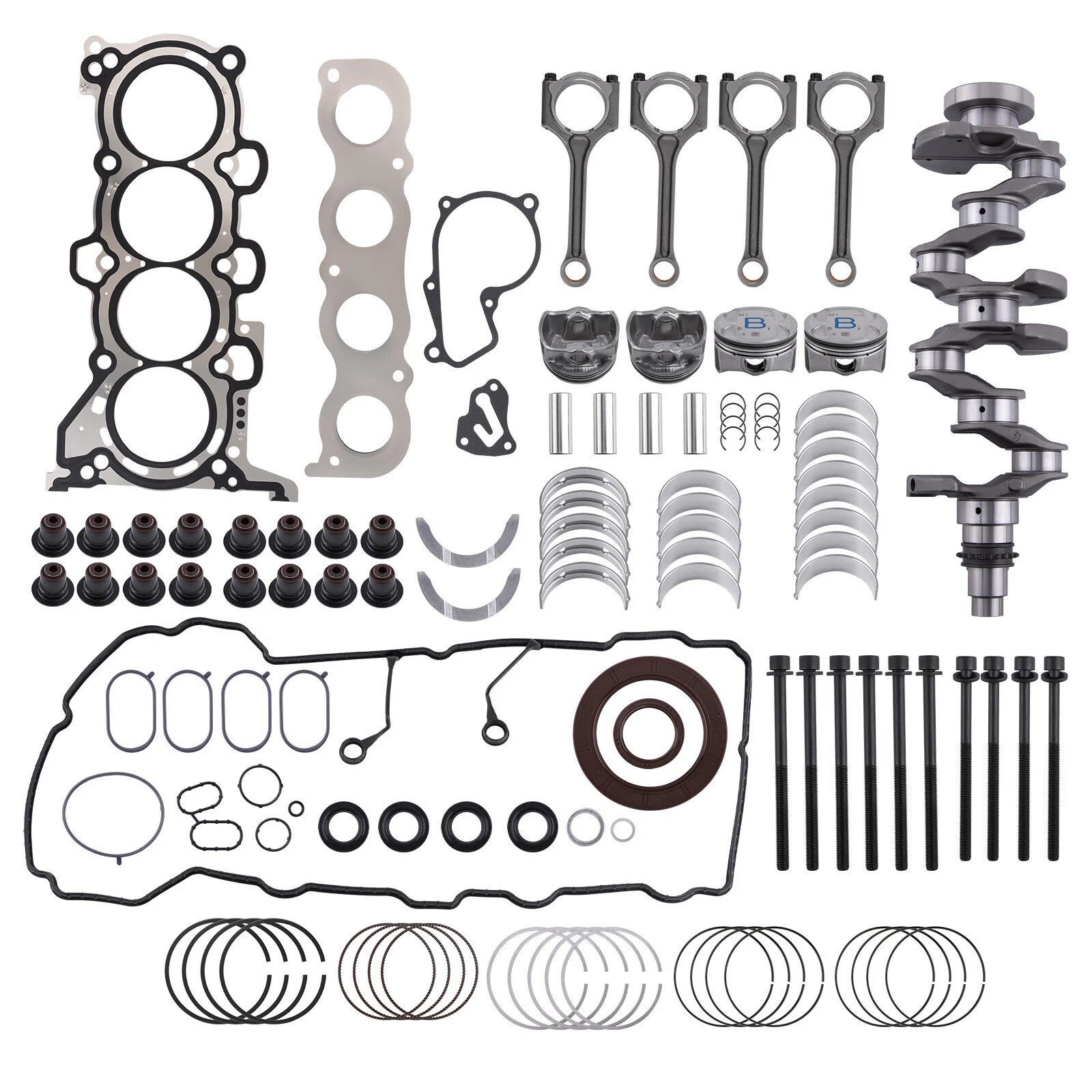 Piston Gasket Bearing Set for Hyundai Elantra Kia Forte (2011–2016)