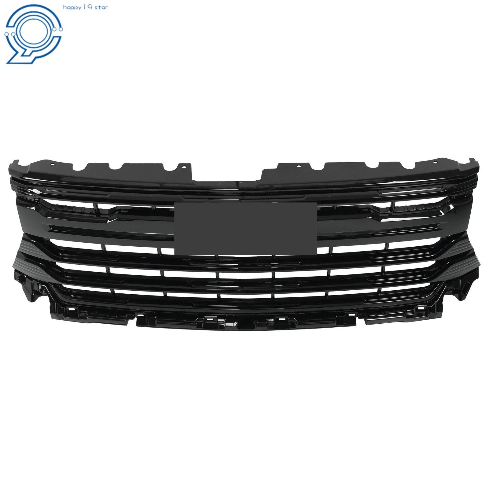 Front Bumper Grille Gloss Black for Chevy Silverado 2500HD 3500HD (2024-2025)