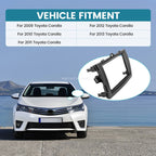 2 DIN Radio Stereo Install Mount Housing Dash Kit for Toyota Corolla (2009–2013)