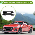 Set of 1 Exterior Door Handle Cover Trim for Ford Mustang (Carbon Fiber)