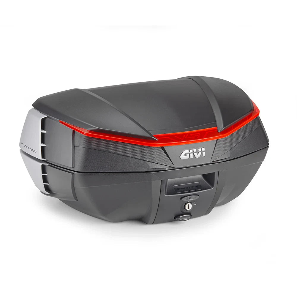 V49n Air Monokey Top Case 49L for Motorcycle (Black/Silver)