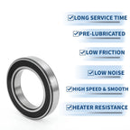 Deep Groove Ball Bearing 6016VV for Scooter Skateboard Wheel (80x125x22mm)