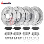 Front Rear Disc Brake Rotors Pads for Hyundai Elantra (2017–2020)