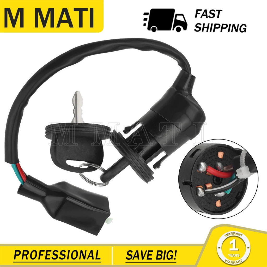 Ignition Switch & 2 Keys for Yamaha Grizzly 90 YFM90 (2019–2024) B8W-H2510-00-00
