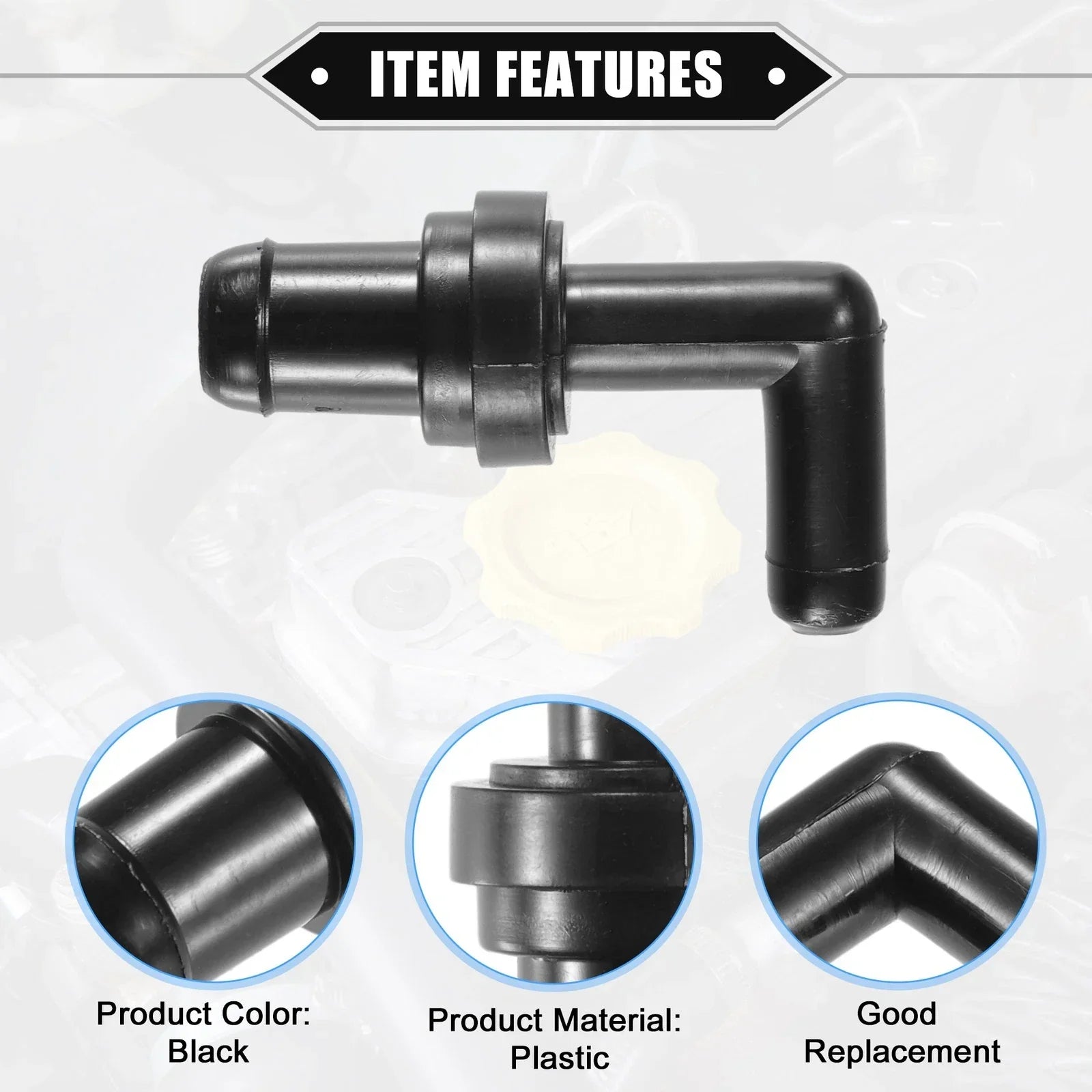 PCV Valve for Honda CR-V, Acura TL (1997-2001, 1995-1998) Black