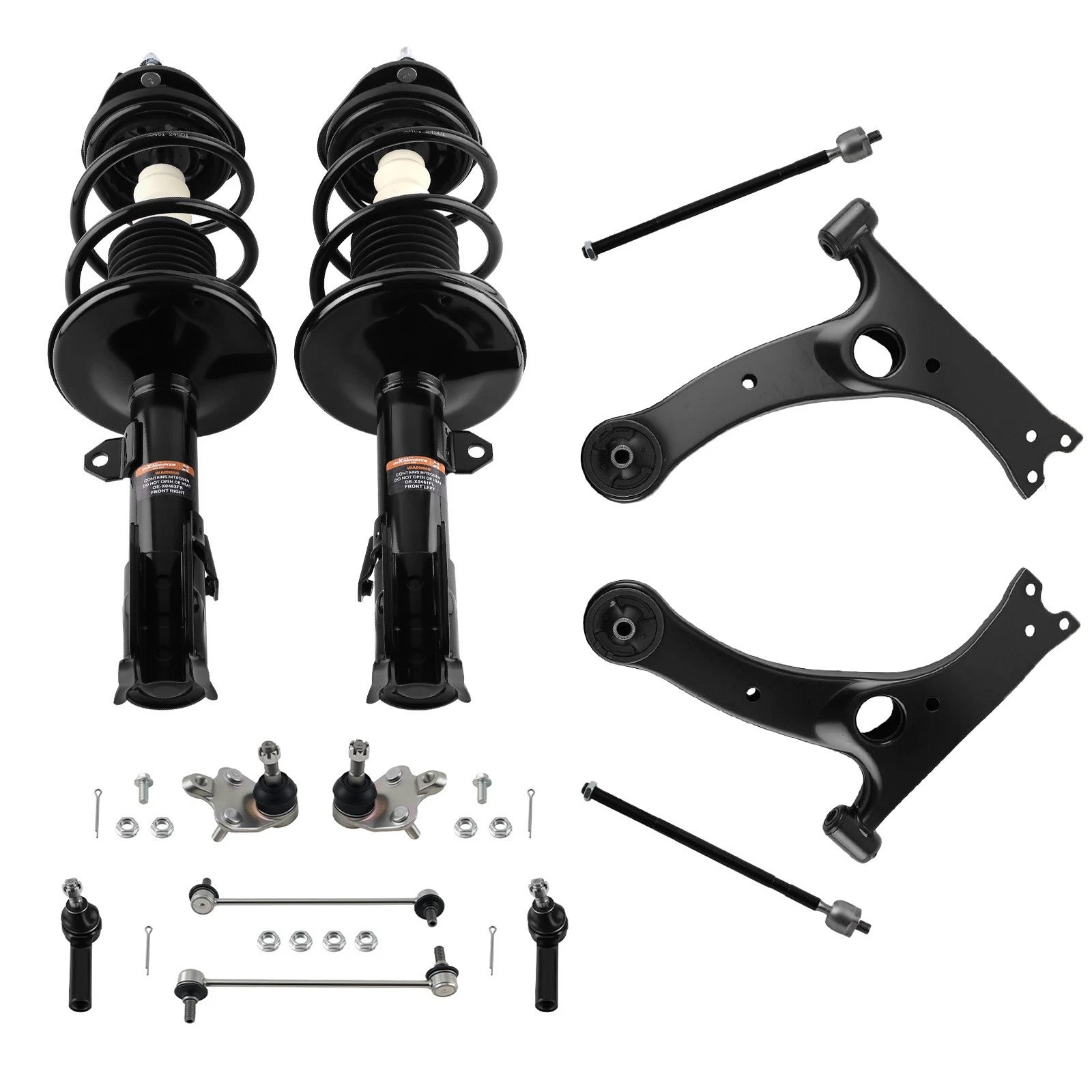 12pcs Front Struts Control Arm Sway Bar Link for Toyota Corolla Matrix (2009–2013)