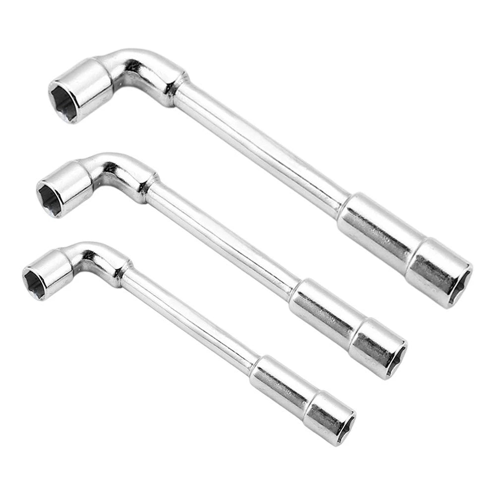 3-Piece L Shaped Socket Wrench Set for Automotive Use