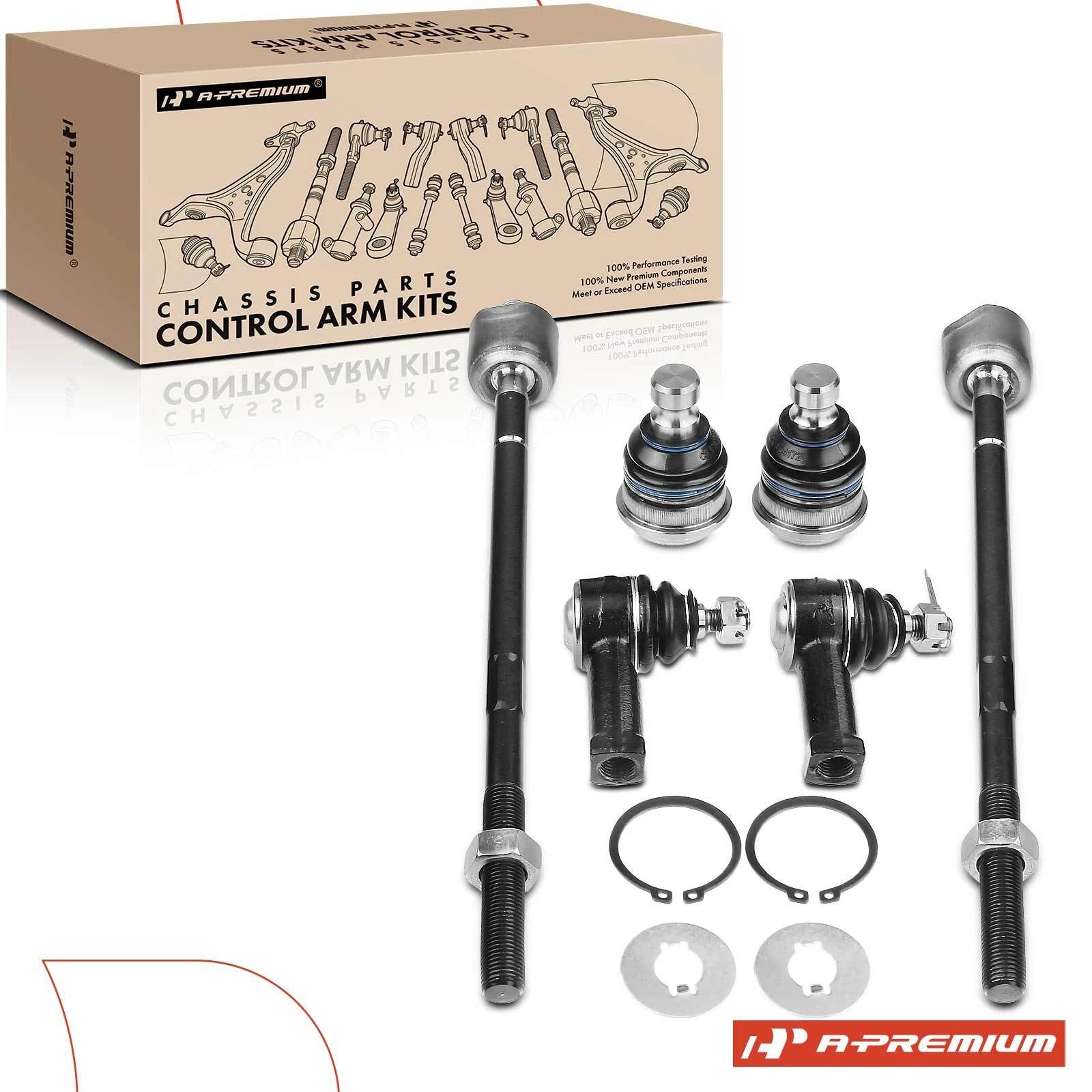 6x Inner & Outer Tie Rod Ball Joint for Dodge Stratus Chrysler Sebring (2001–2006)